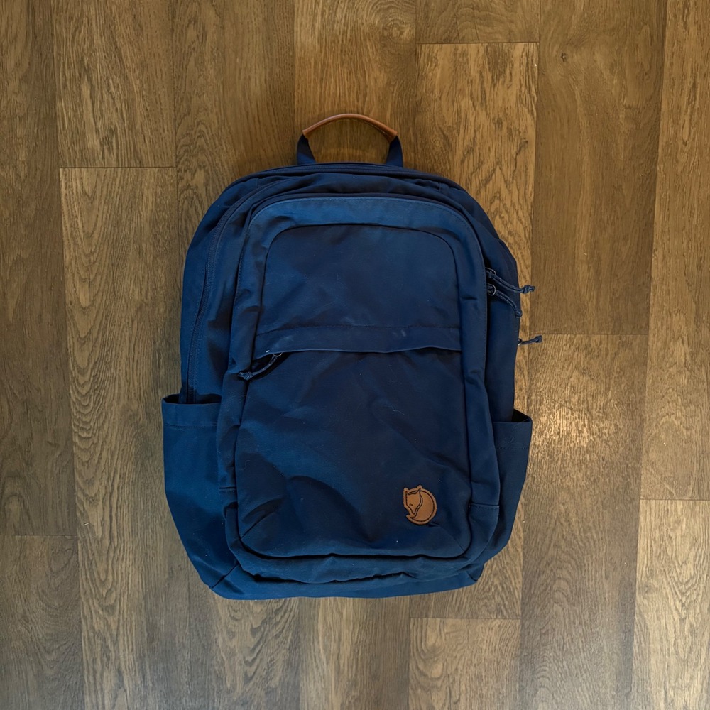 Fjallraven G 1000 Raven 20 L Navy Outdoor Backpack Used Travel Hiking Bag